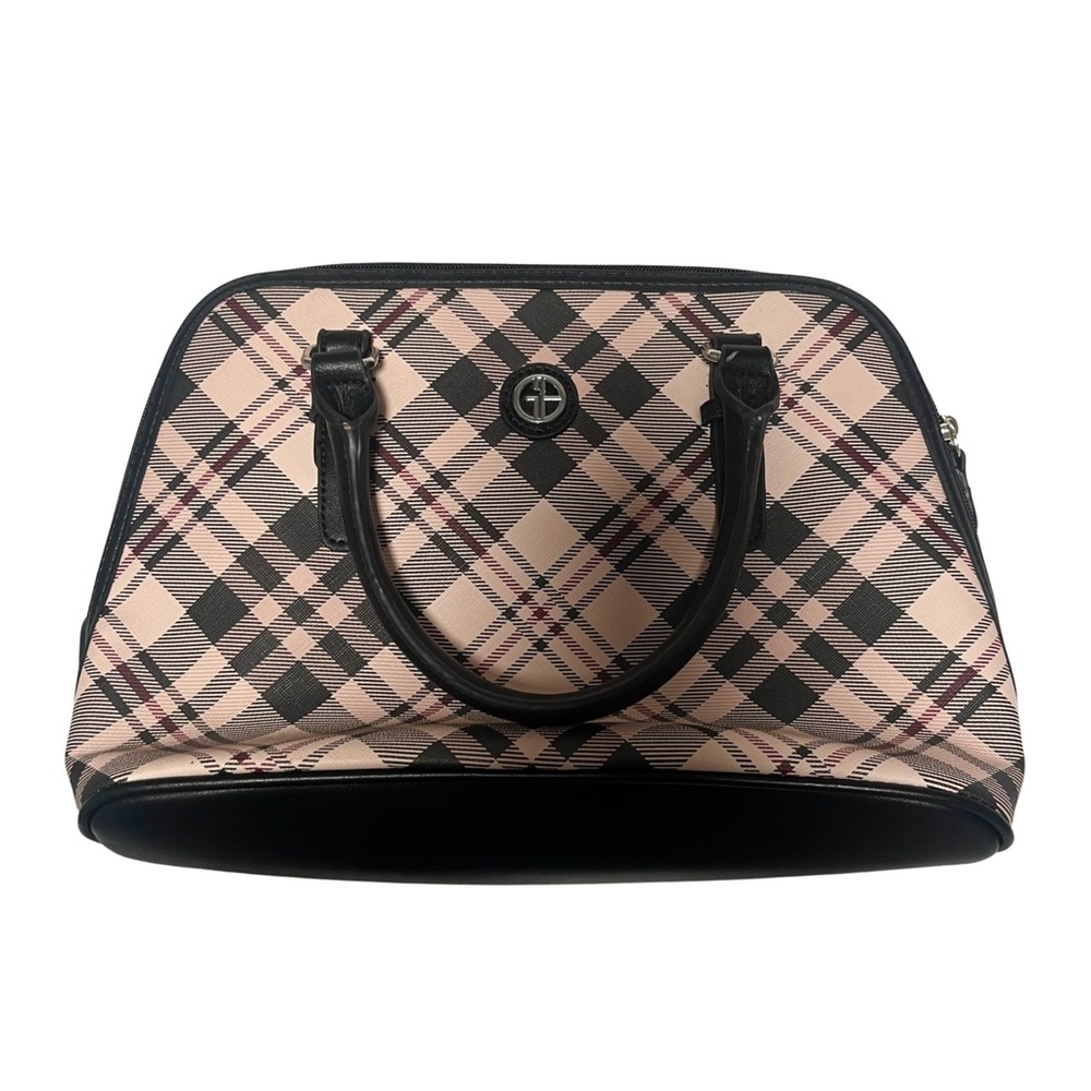 Giani Bernini Saffiano Plaid Dome Satchel Bag